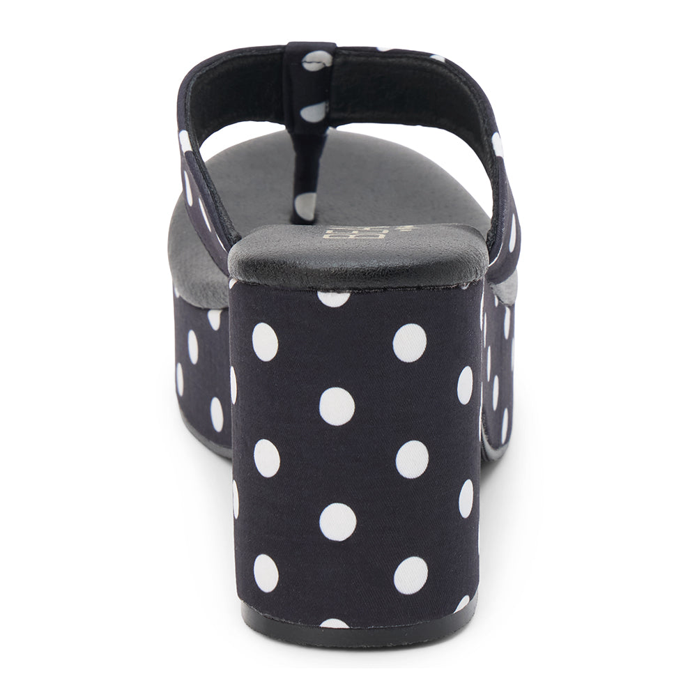 Bonnie platform sandal Black Polka Dot | Matisse Footwear