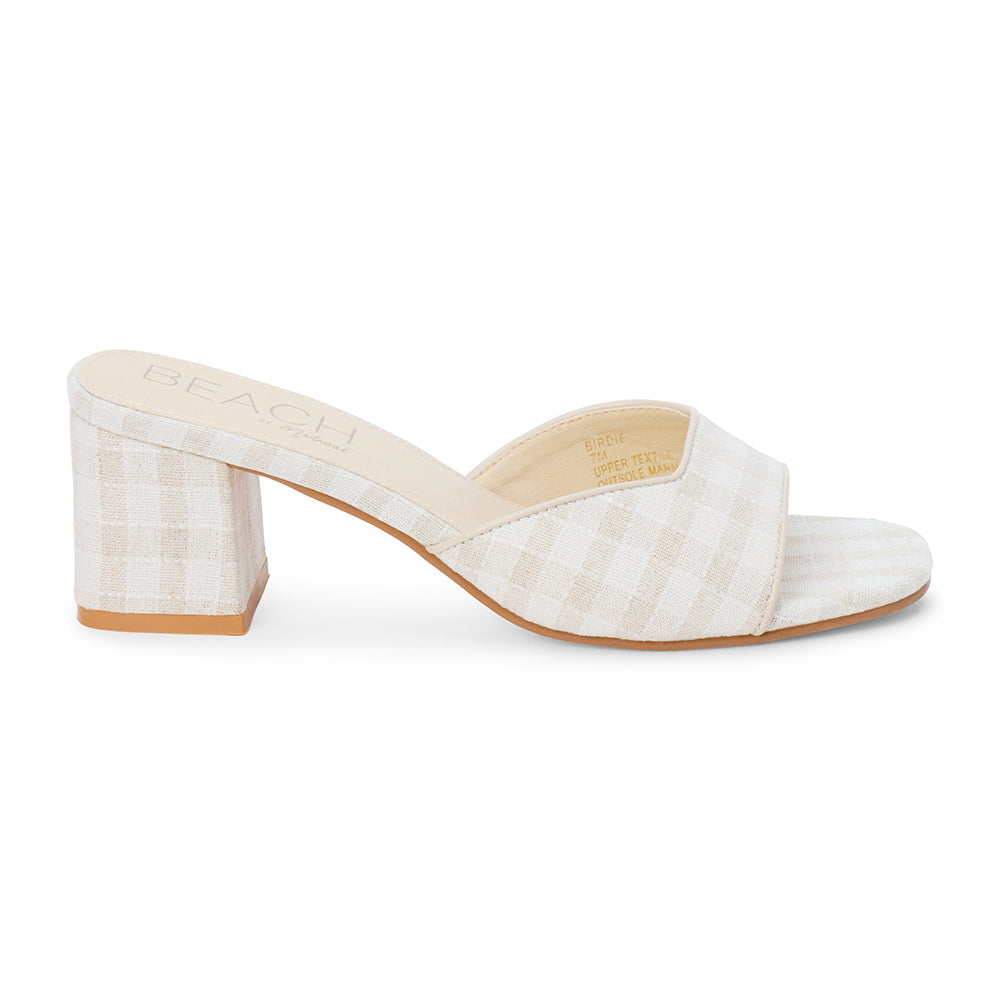 Birdie heeled sandal Natural Check | Matisse Footwear