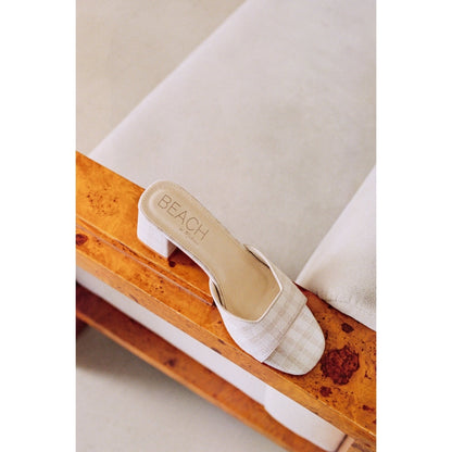 Birdie heeled sandal Natural Check | Matisse Footwear