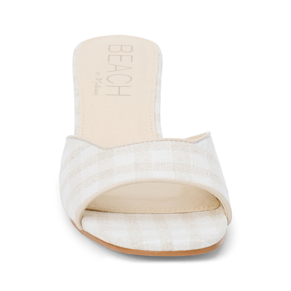 Birdie heeled sandal Natural Check | Matisse Footwear