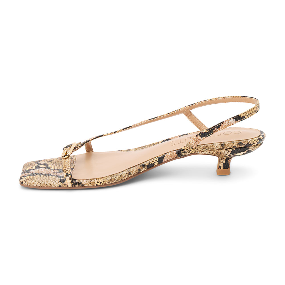Fernando heeled sandal Tan Multi Snake | Matisse Footwear