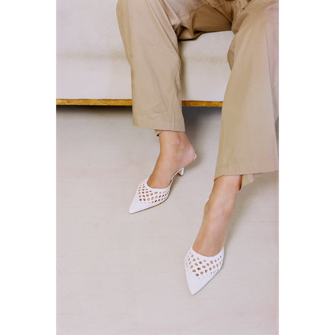 Tia heeled mule White | Matisse Footwear