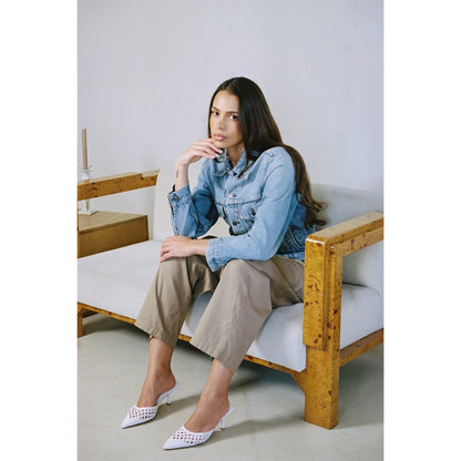 Tia heeled mule White | Matisse Footwear