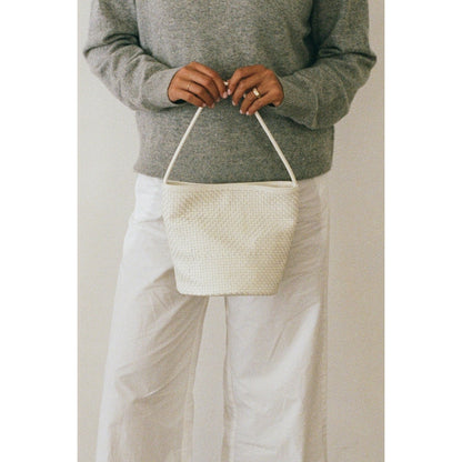 Vancouver woven bucket bag Ivory | Matisse Footwear