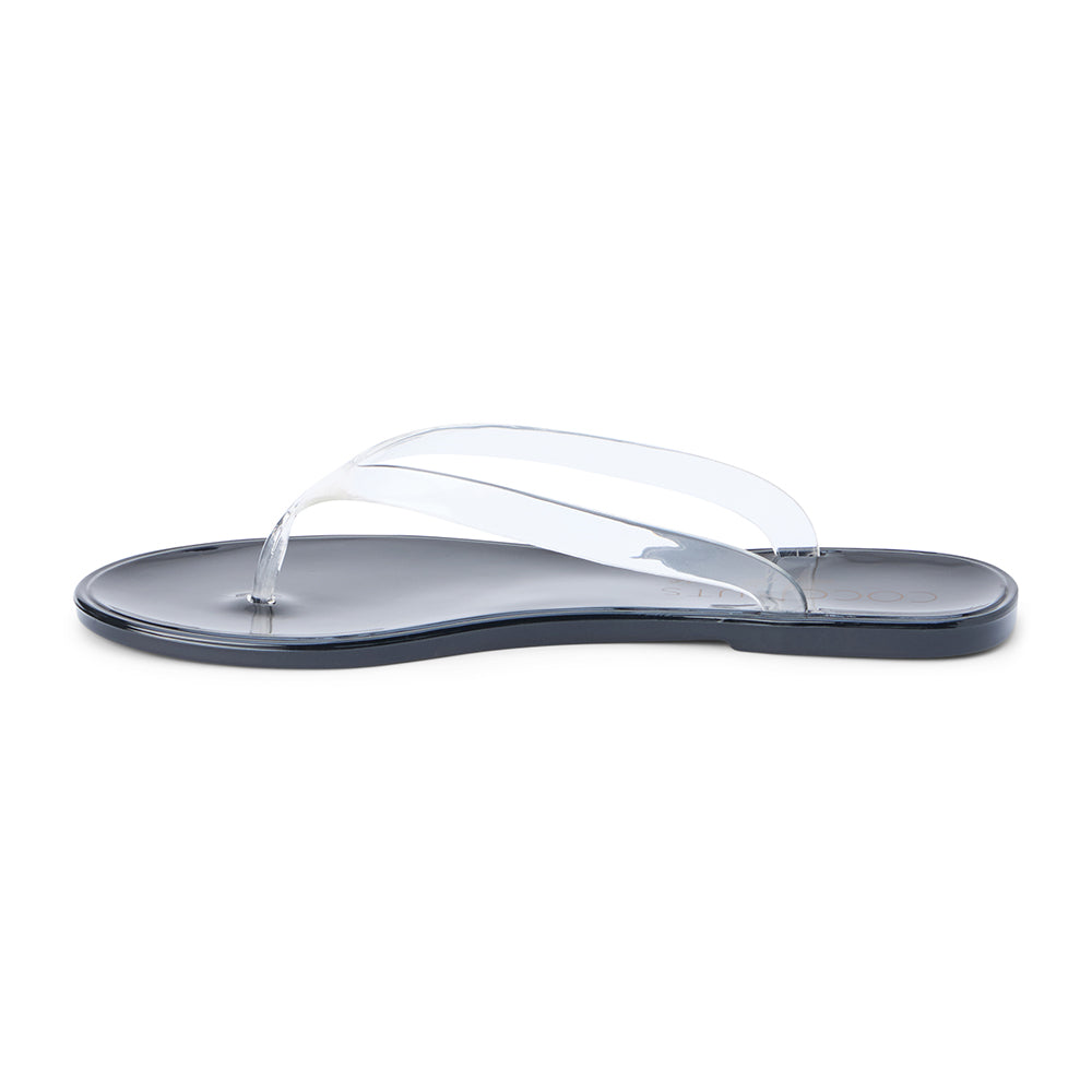Olsen flip flop sandal Clear/Black | Matisse Footwear