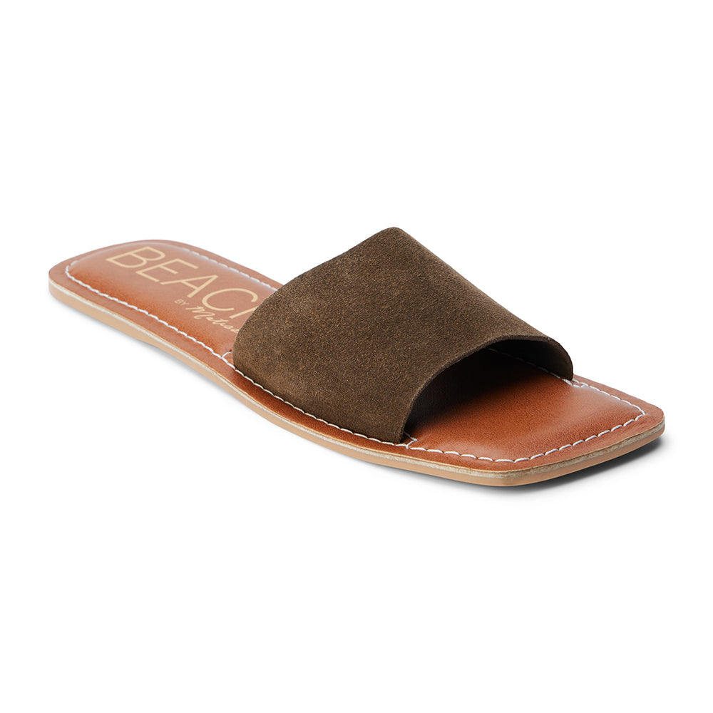 Bali slide sandal Dark Brown | Matisse Footwear