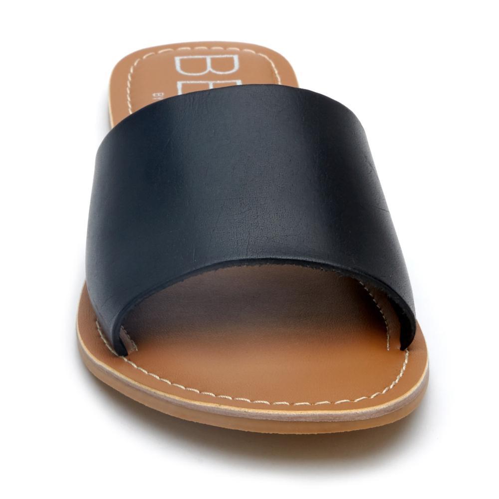 Cabana slide sandal Black Leather | Matisse Footwear