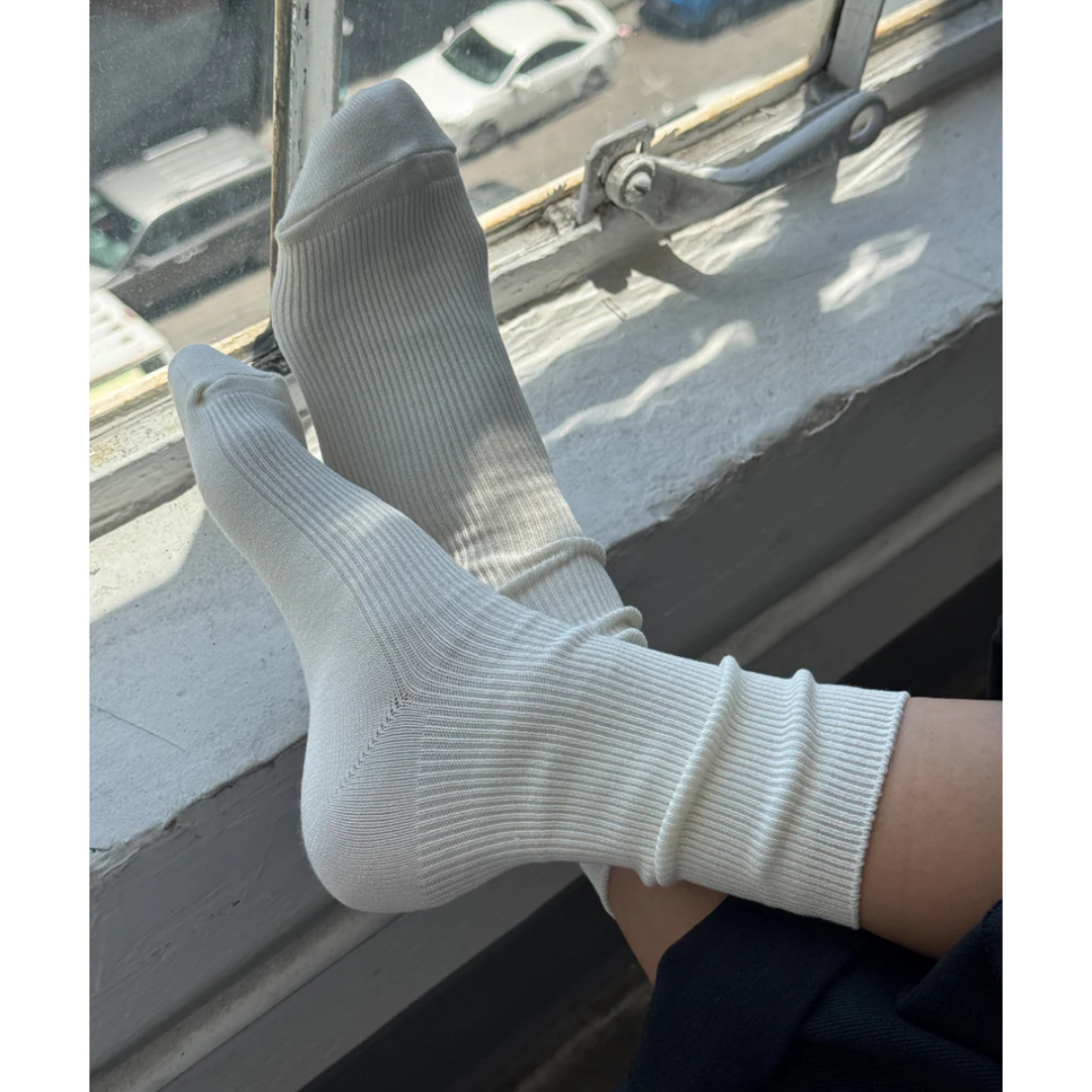 Le bon shoppe crisp step socks White | Matisse Footwear