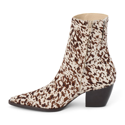 Caty ankle boot White/Brown Cow Hair | Matisse Footwear