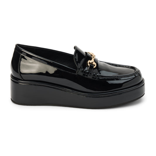 Kimbra platform loafer Black Patent | Matisse Footwear