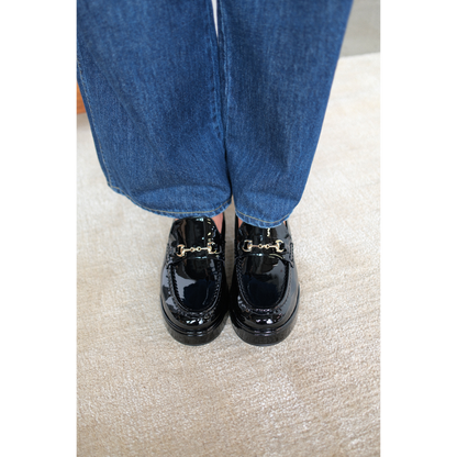 Kimbra platform loafer Black Patent | Matisse Footwear