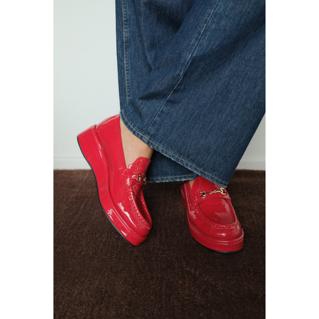 Kimbra platform loafer Red Patent | Matisse Footwear