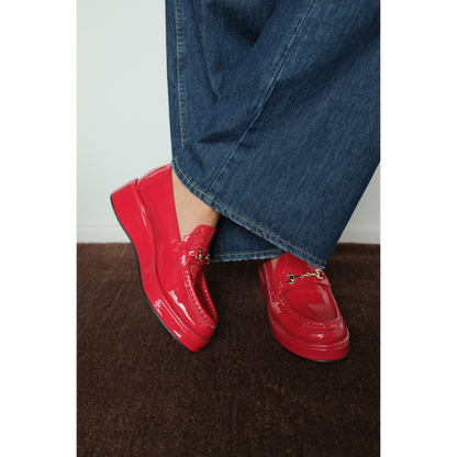 Kimbra platform loafer Red Patent | Matisse Footwear