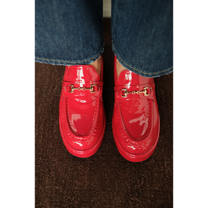 Kimbra platform loafer Red Patent | Matisse Footwear