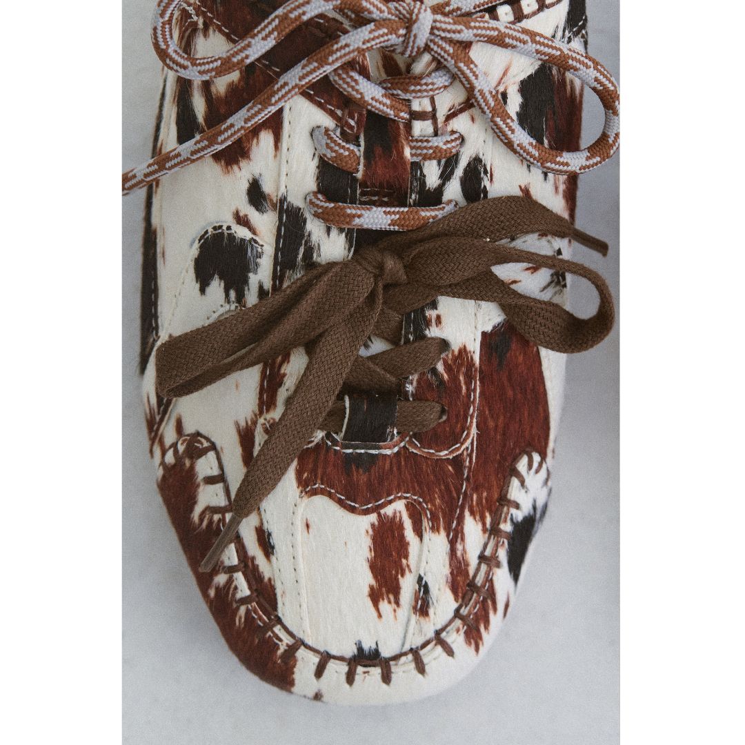 Devyn sneaker mule Brown/White Cow Hair | Matisse Footwear