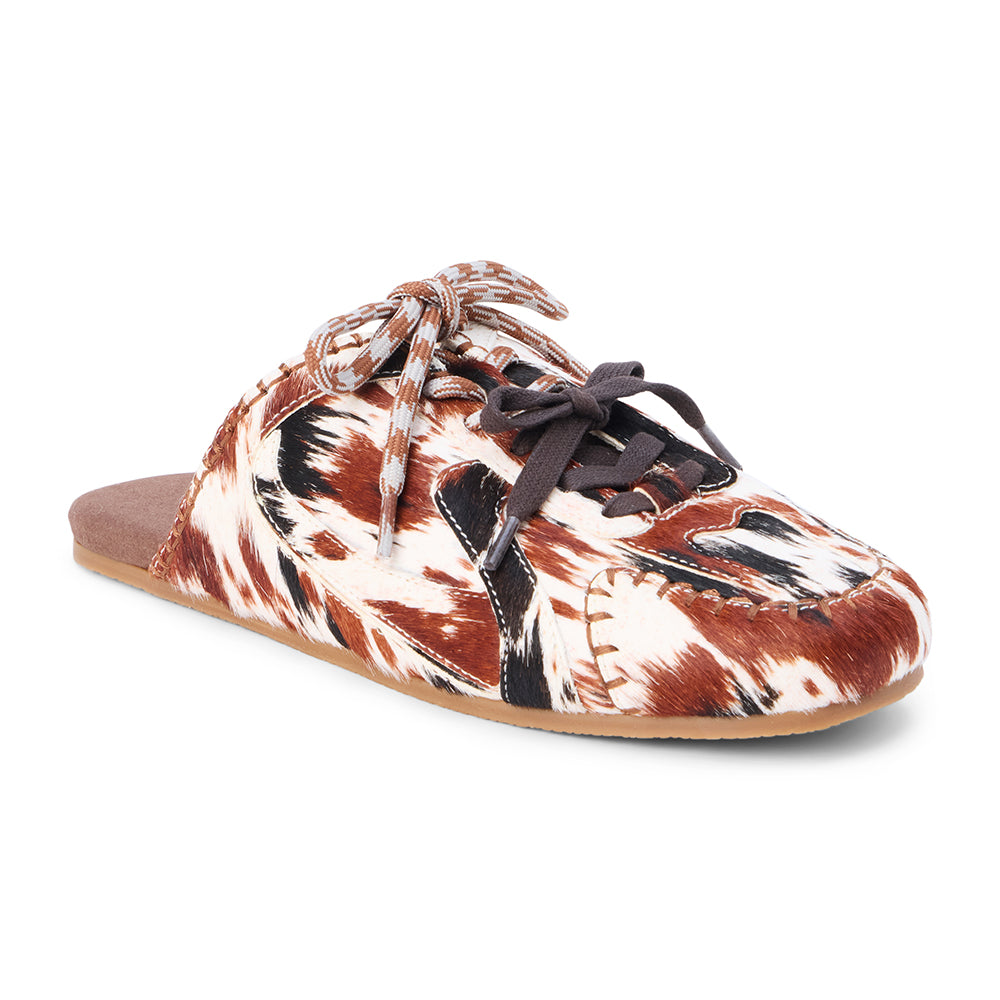 Devyn sneaker mule Brown/White Cow Hair | Matisse Footwear