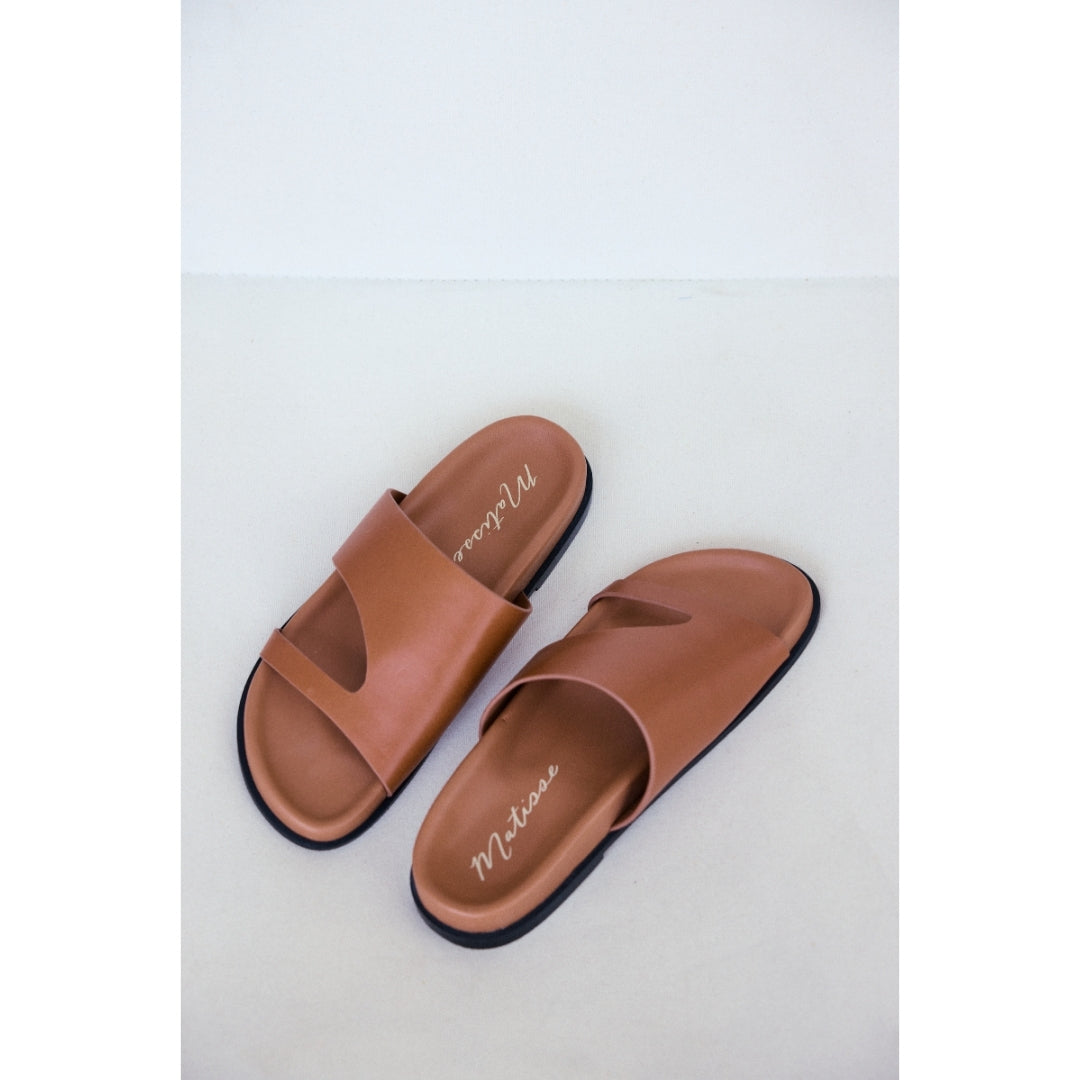 Tanner slide sandal Cognac | Matisse Footwear