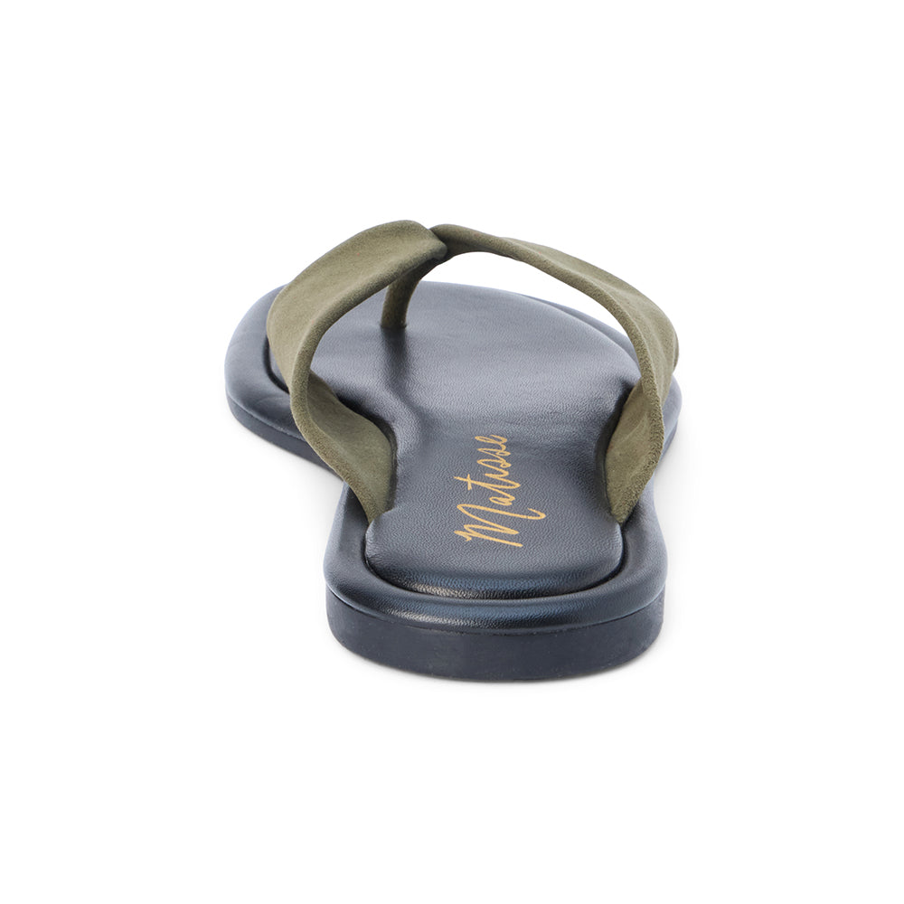 Mirage flip flop sandal Olive | Matisse Footwear