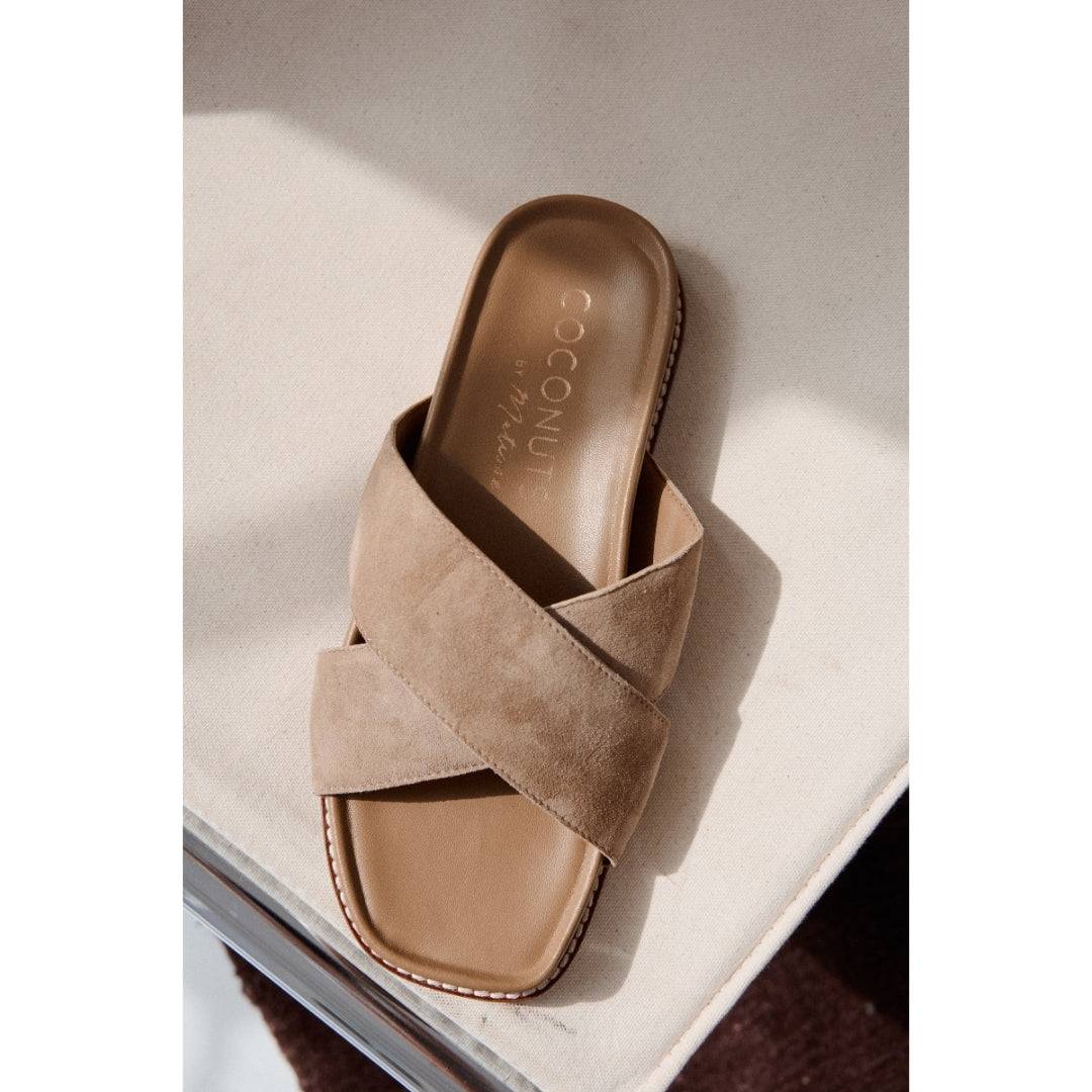 Hannah slide sandal Tan | Matisse Footwear