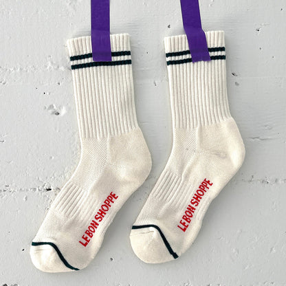 Le bon shoppe boyfriend socks Parchment | Matisse Footwear
