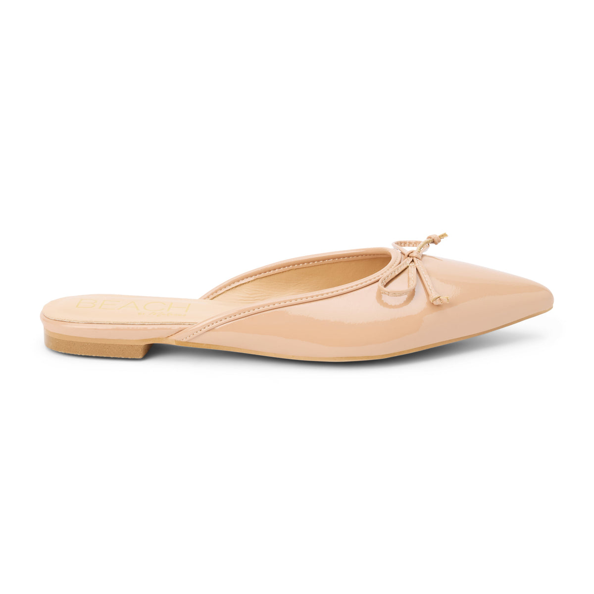 Reggie flat mule Nude Patent | Matisse Footwear