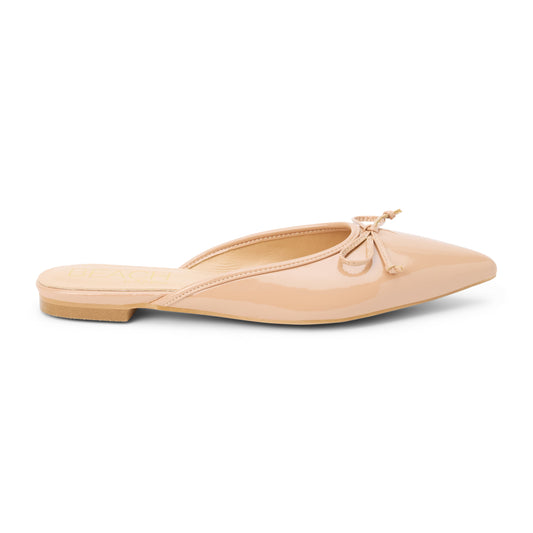 Reggie flat mule Nude Patent | Matisse Footwear