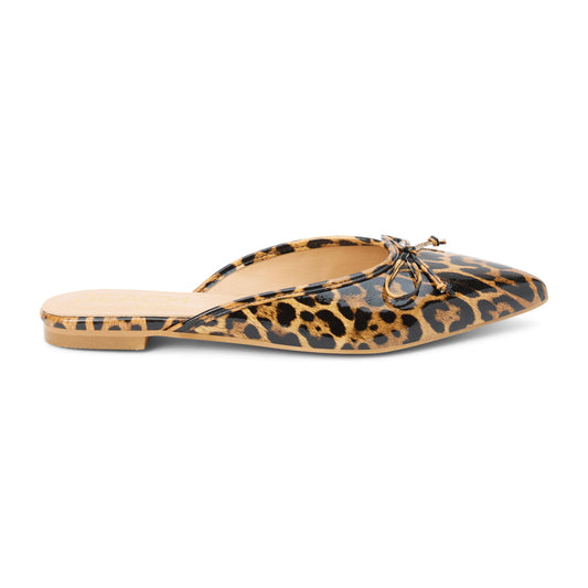 Reggie flat mule Leopard Patent | Matisse Footwear