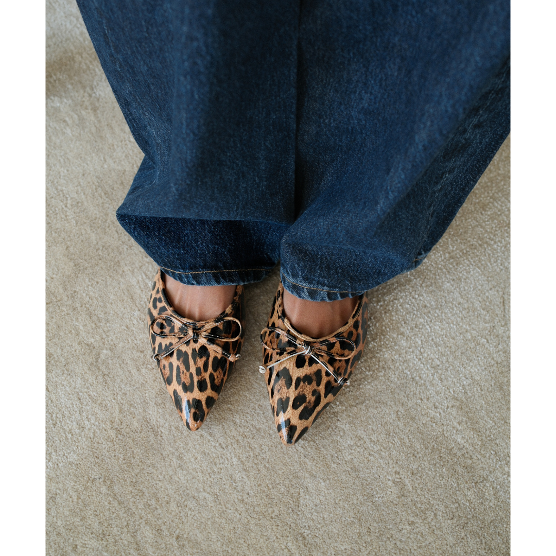 Reggie flat mule Leopard Patent | Matisse Footwear