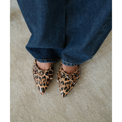 Reggie flat mule Leopard Patent | Matisse Footwear