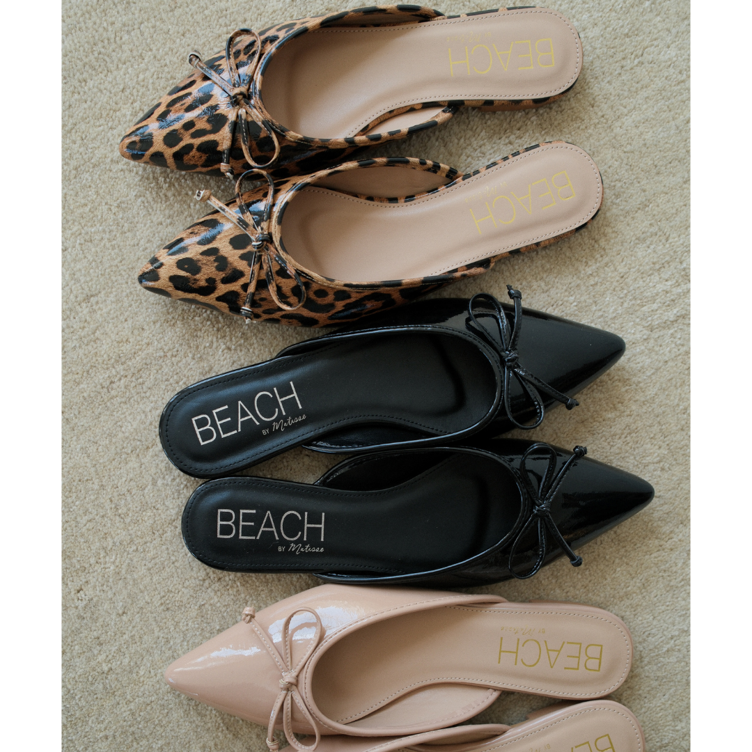 Reggie flat mule Leopard Patent | Matisse Footwear