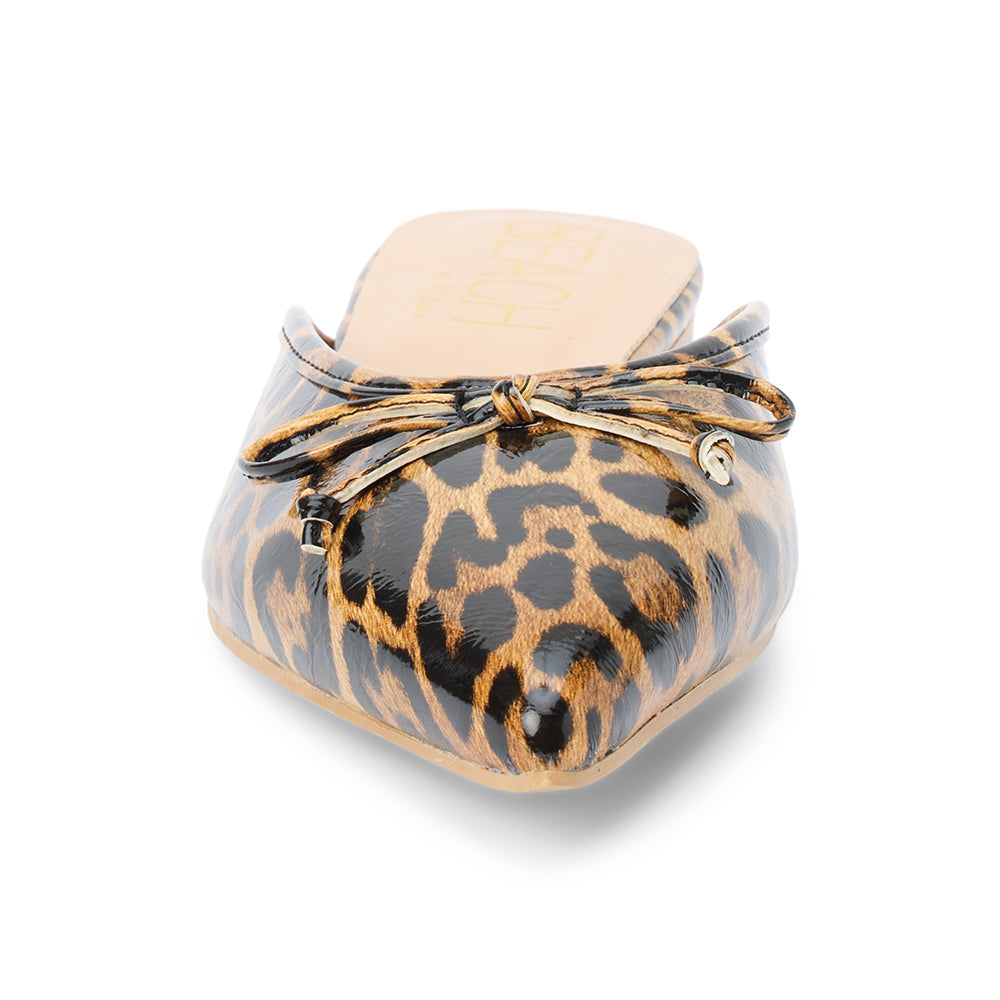 Reggie flat mule Leopard Patent | Matisse Footwear