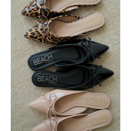 Reggie flat mule Black Patent | Matisse Footwear