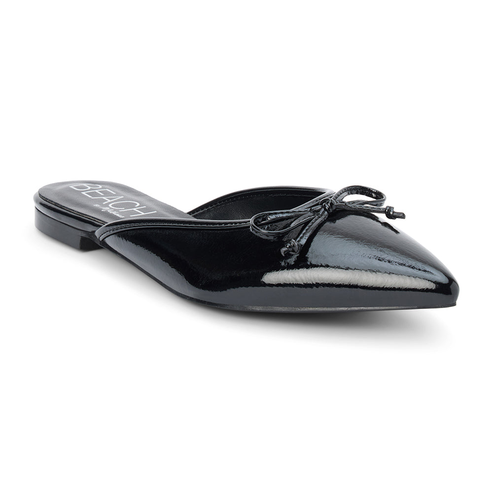 Reggie flat mule Black Patent | Matisse Footwear