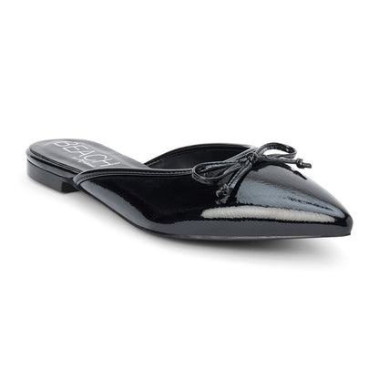 Reggie flat mule Black Patent | Matisse Footwear