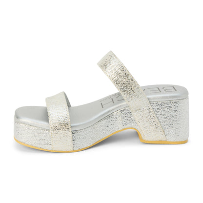 Sable heeled sandal Silver | Matisse Footwear