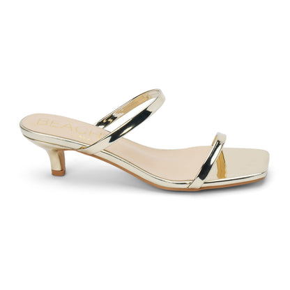 Jeanne heeled sandal Gold | Matisse Footwear