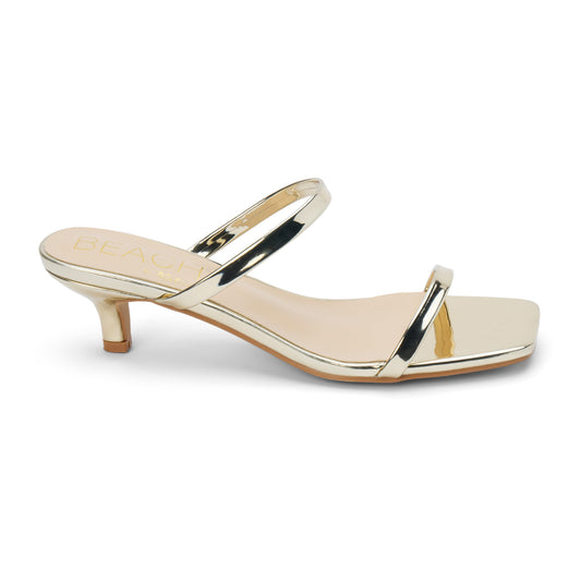 Jeanne heeled sandal Gold | Matisse Footwear