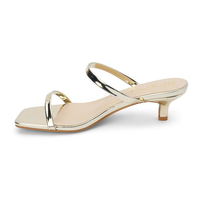 Jeanne heeled sandal Gold | Matisse Footwear