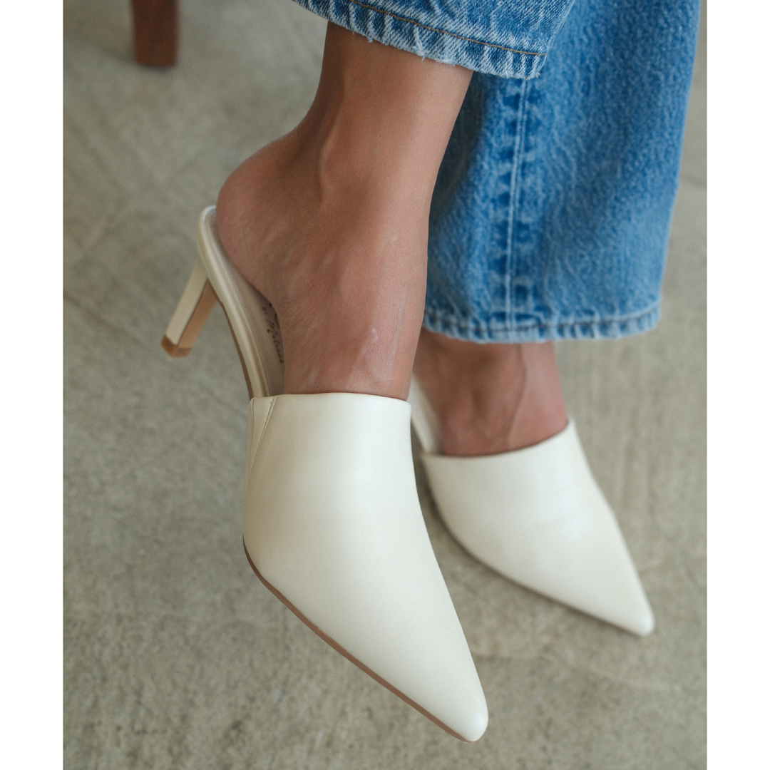 Garret heeled mule Ivory | Matisse Footwear