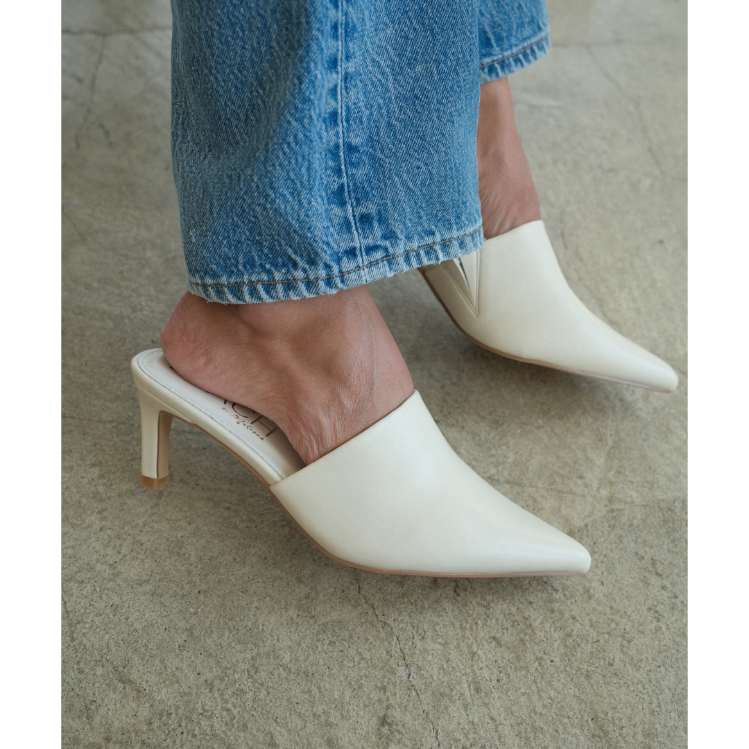 Garret heeled mule Ivory | Matisse Footwear