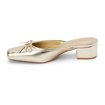 Geneva heeled mule Gold | Matisse Footwear