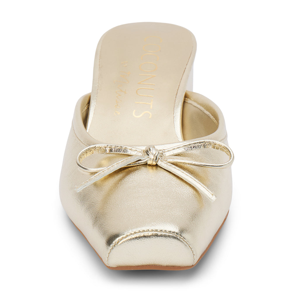 Geneva heeled mule Gold | Matisse Footwear