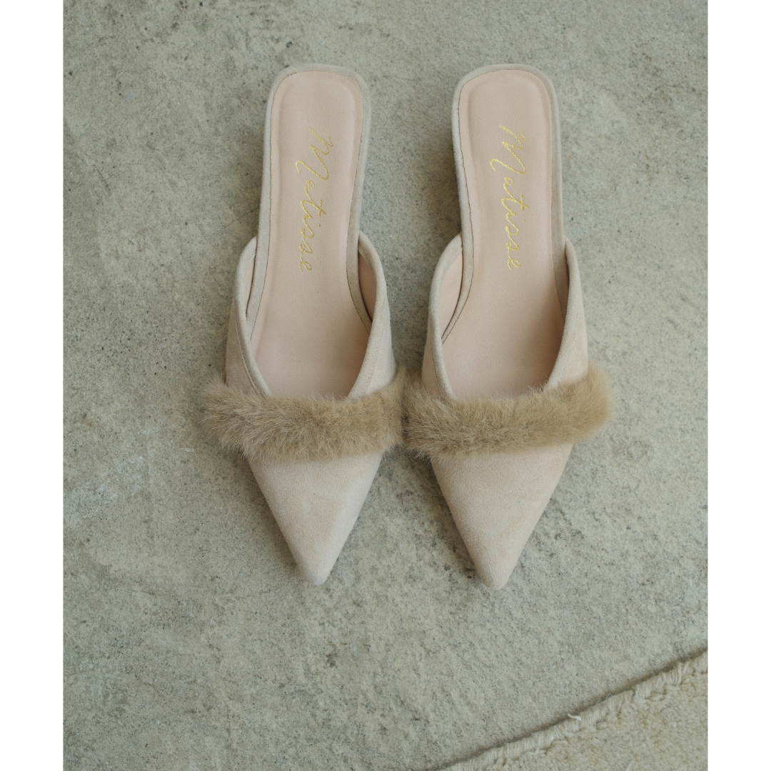 Kellan heeled mule Natural Suede | Matisse Footwear