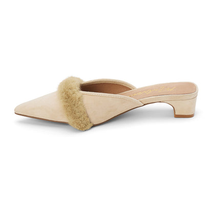 Kellan heeled mule Natural Suede | Matisse Footwear