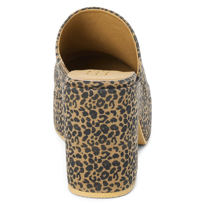 Jayde platform mule Tan Leopard | Matisse Footwear