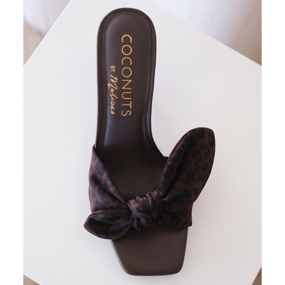Uptown heeled sandal Dark Brown Leopard | Matisse Footwear