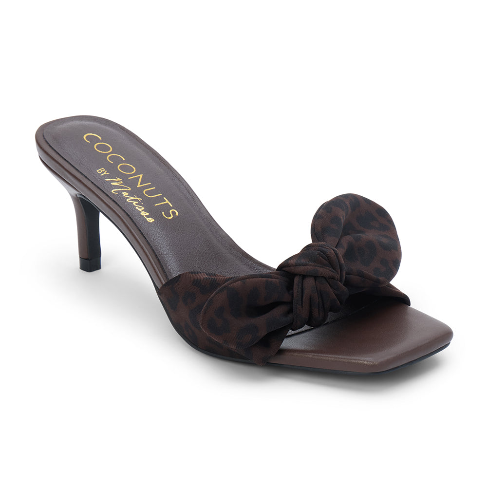 Uptown heeled sandal Dark Brown Leopard | Matisse Footwear