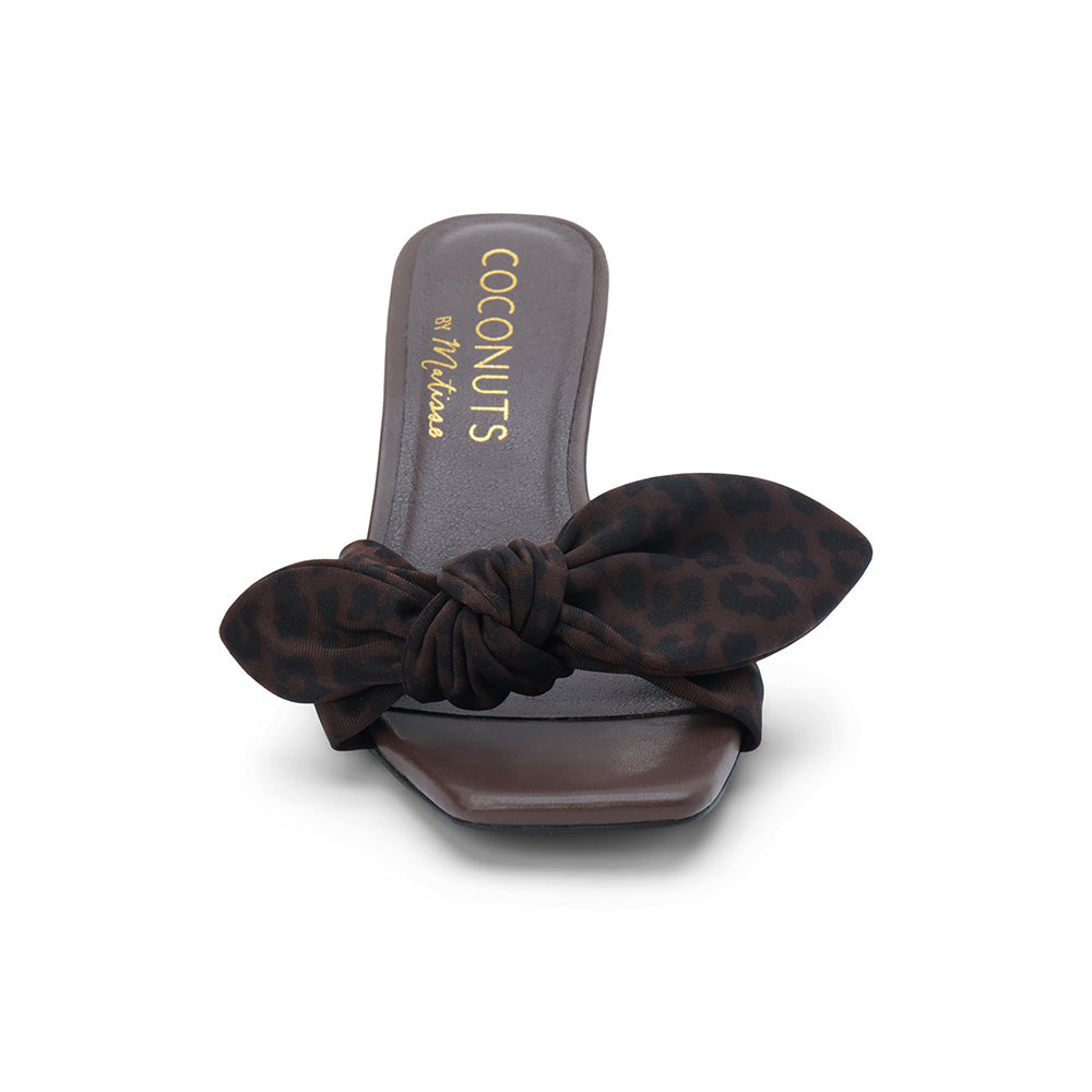 Uptown heeled sandal Dark Brown Leopard | Matisse Footwear