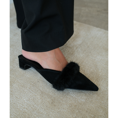 Kellan heeled mule Black Suede | Matisse Footwear