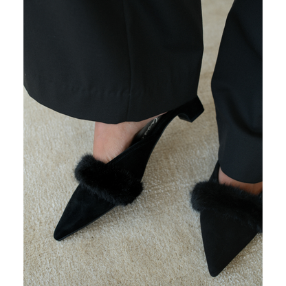 Kellan heeled mule Black Suede | Matisse Footwear